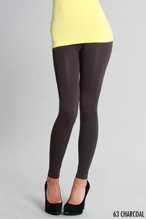Niki Biki | Ankle Length Solid Leggings Charcoal