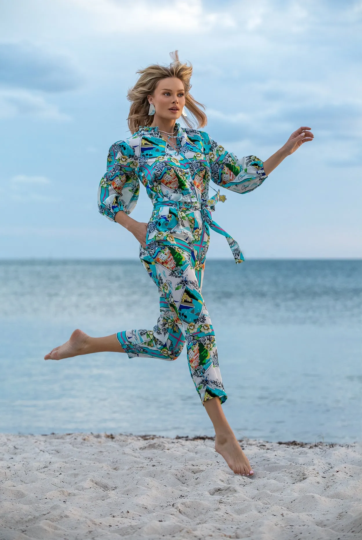 PIA PANT - BLUE GROTTO