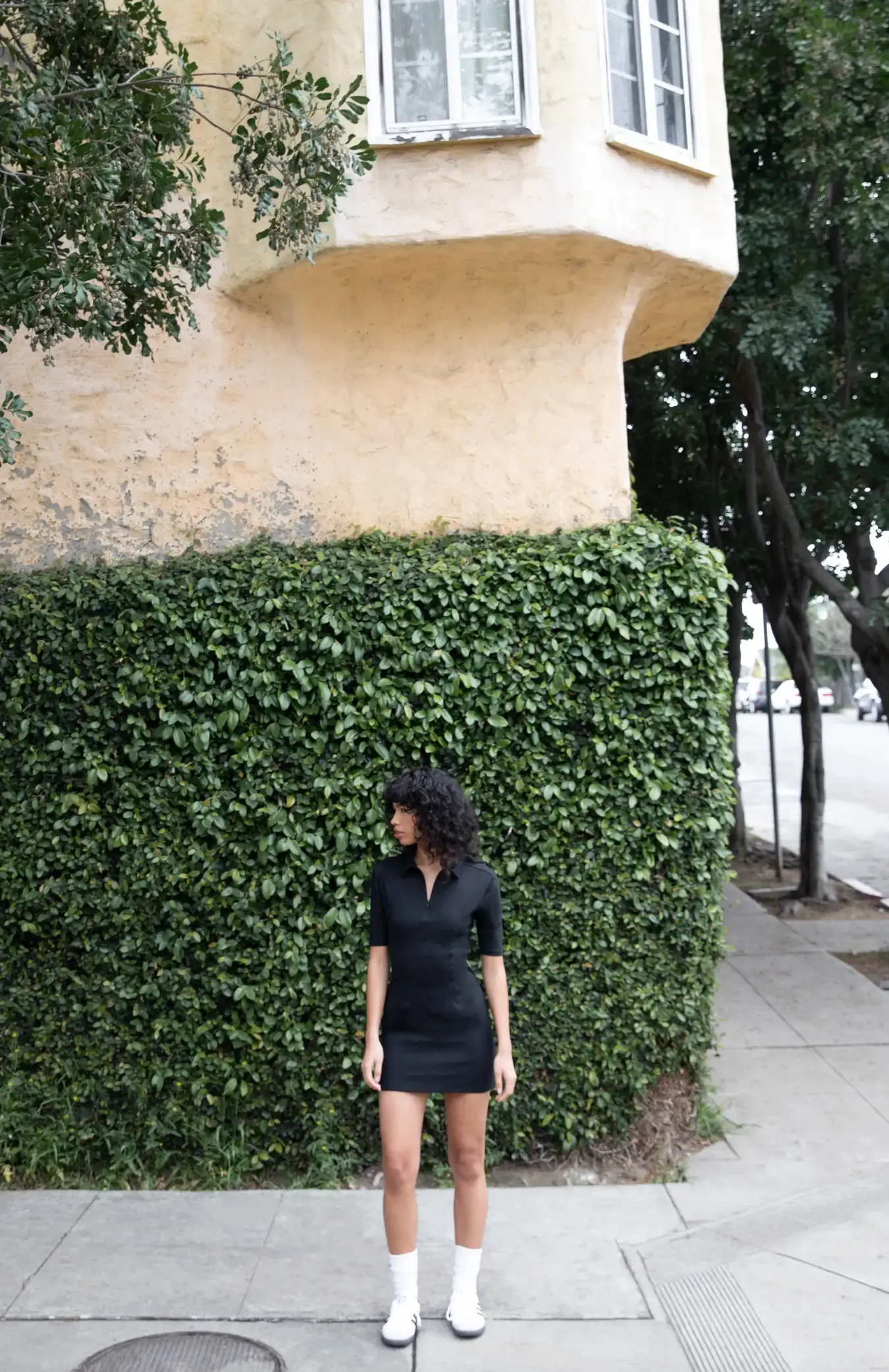 Polo Back Cutout Mini Dress
