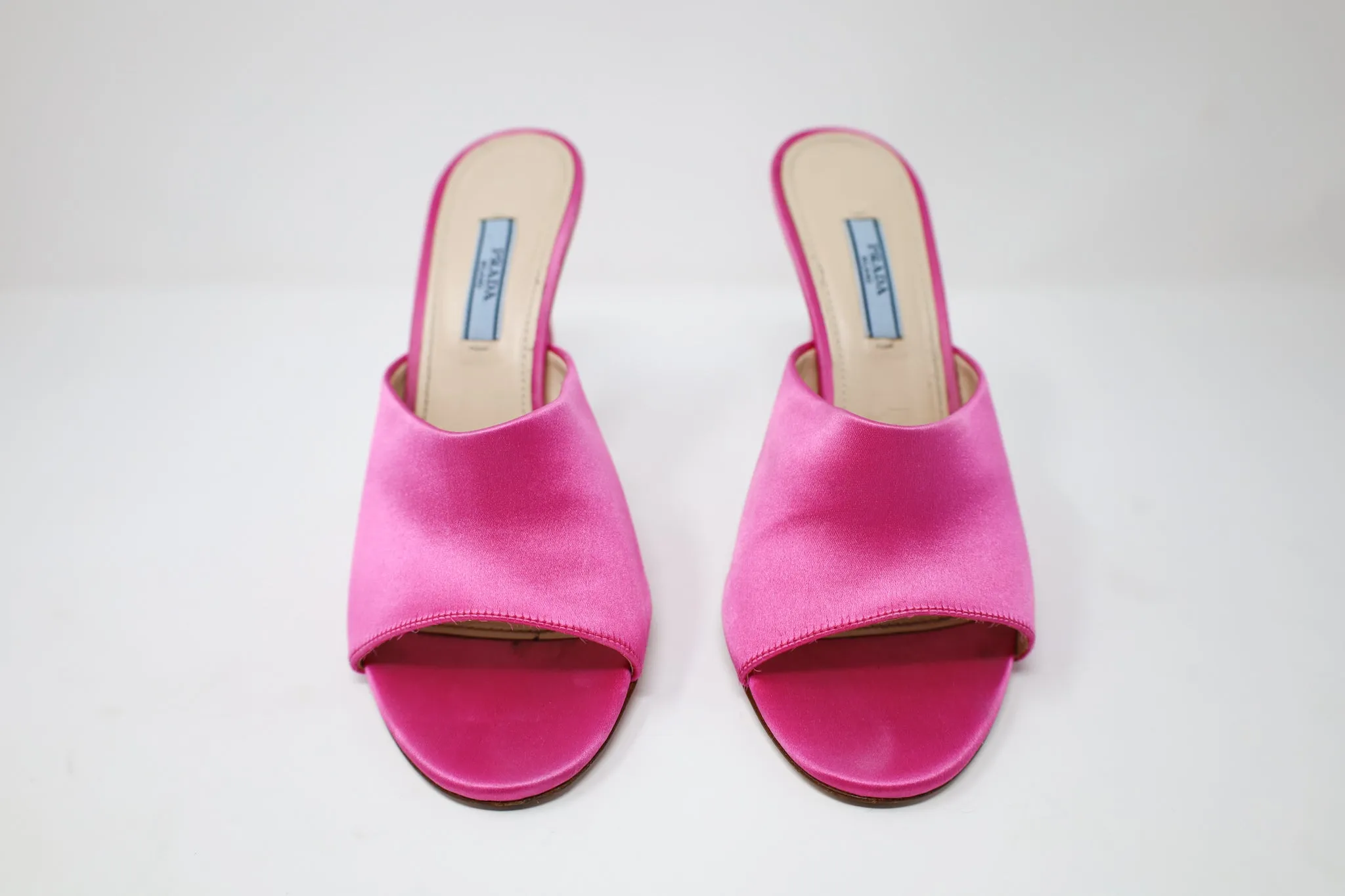 Prada Satin Heeled Sandals