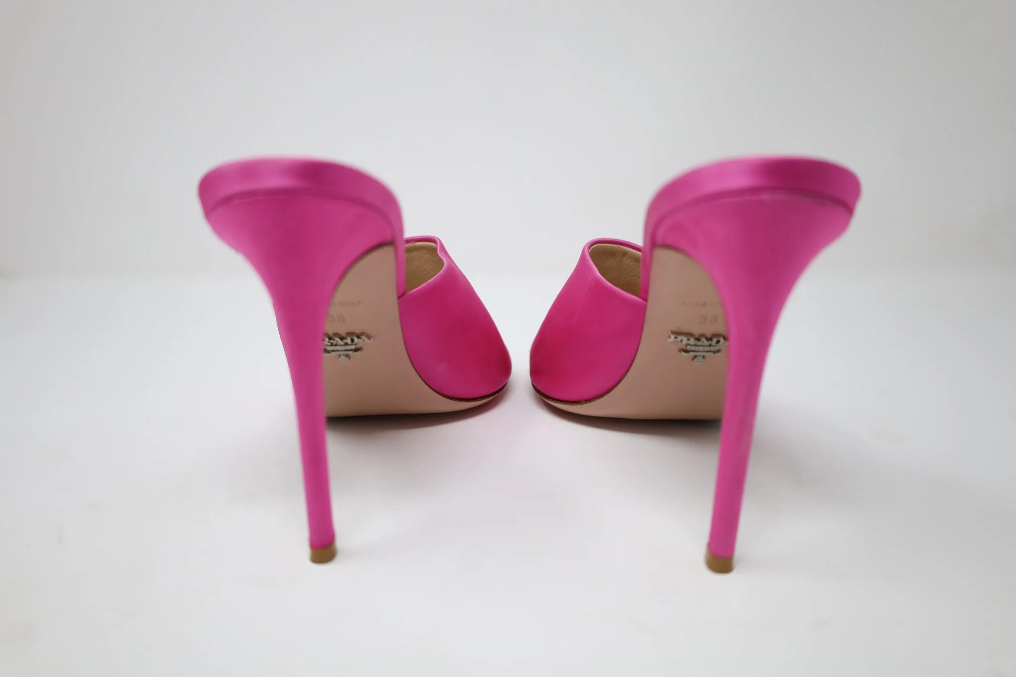 Prada Satin Heeled Sandals