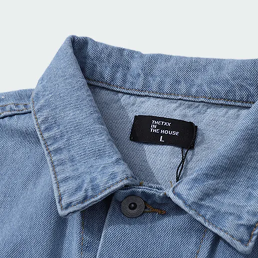 "CITY OF GODS" Veste en Jean bleu Imprimé - URB1™