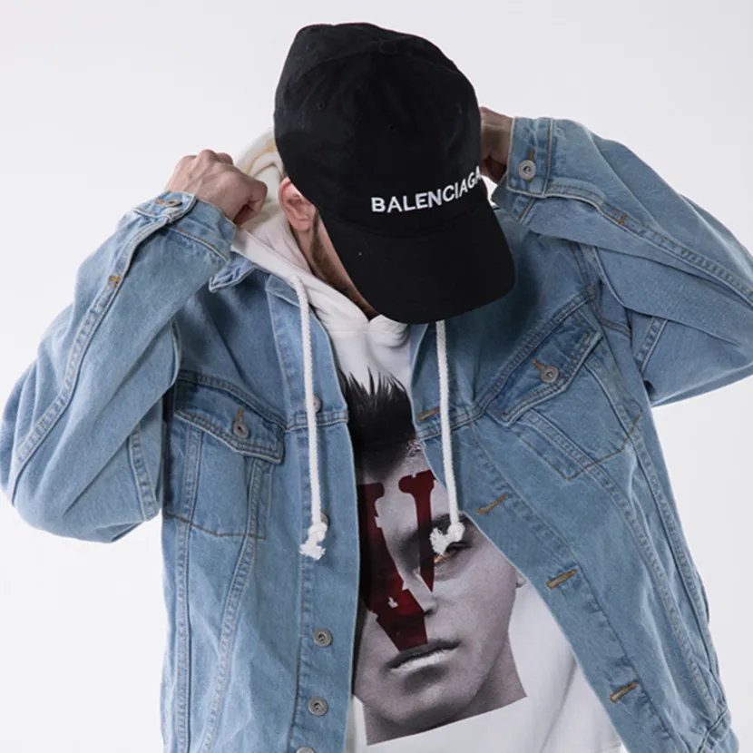 "CITY OF GODS" Veste en Jean bleu Imprimé - URB1™