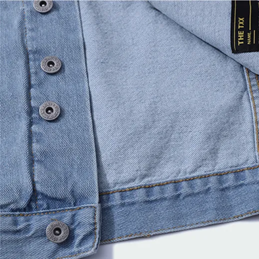 "CITY OF GODS" Veste en Jean bleu Imprimé - URB1™