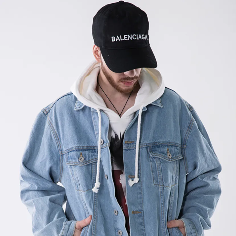 "CITY OF GODS" Veste en Jean bleu Imprimé - URB1™