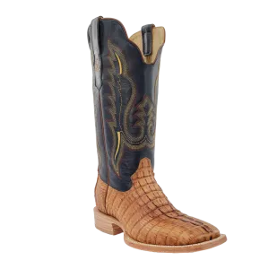 R. Watson MEN'S RW3010 Saddle Hornback Caiman Tail western Boots