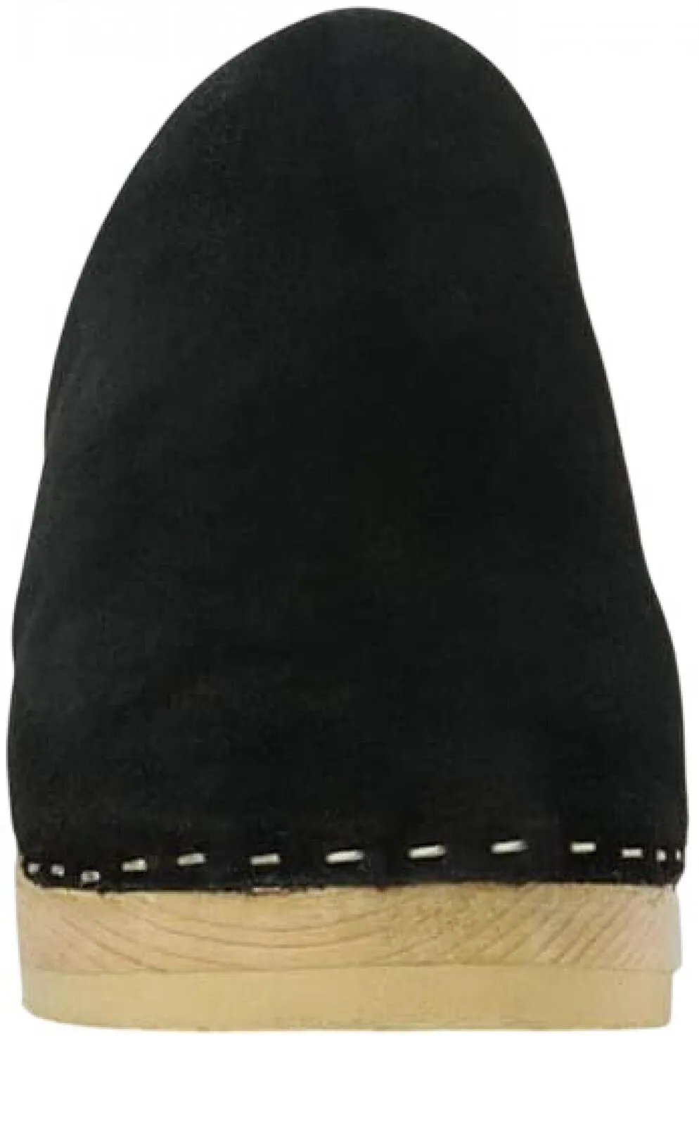Rag & Co Darcie Suede Wood Clogs RCSH2242BLACK Black 6M