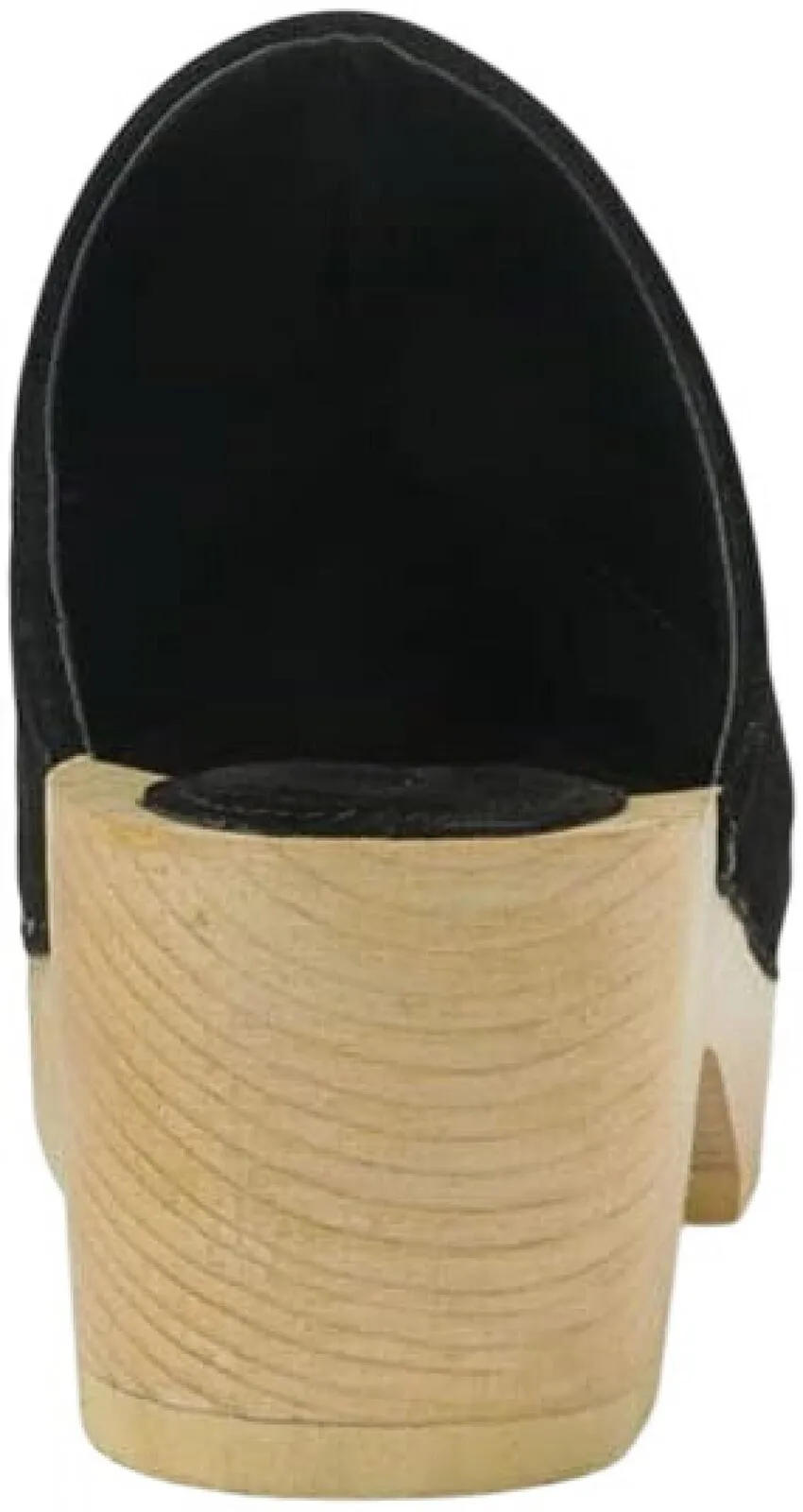 Rag & Co Darcie Suede Wood Clogs RCSH2242BLACK Black 6M