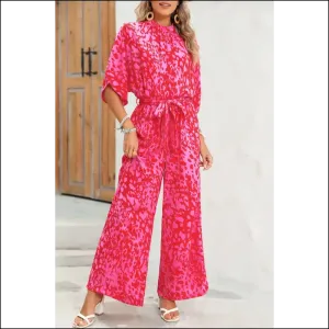 Rose Leopard Print Jumpsuit: One-piece Wonder  🐆🌹 Needful Things