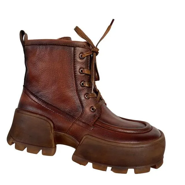 Round Toe Handmade Fashion Leisure Ladies Boots