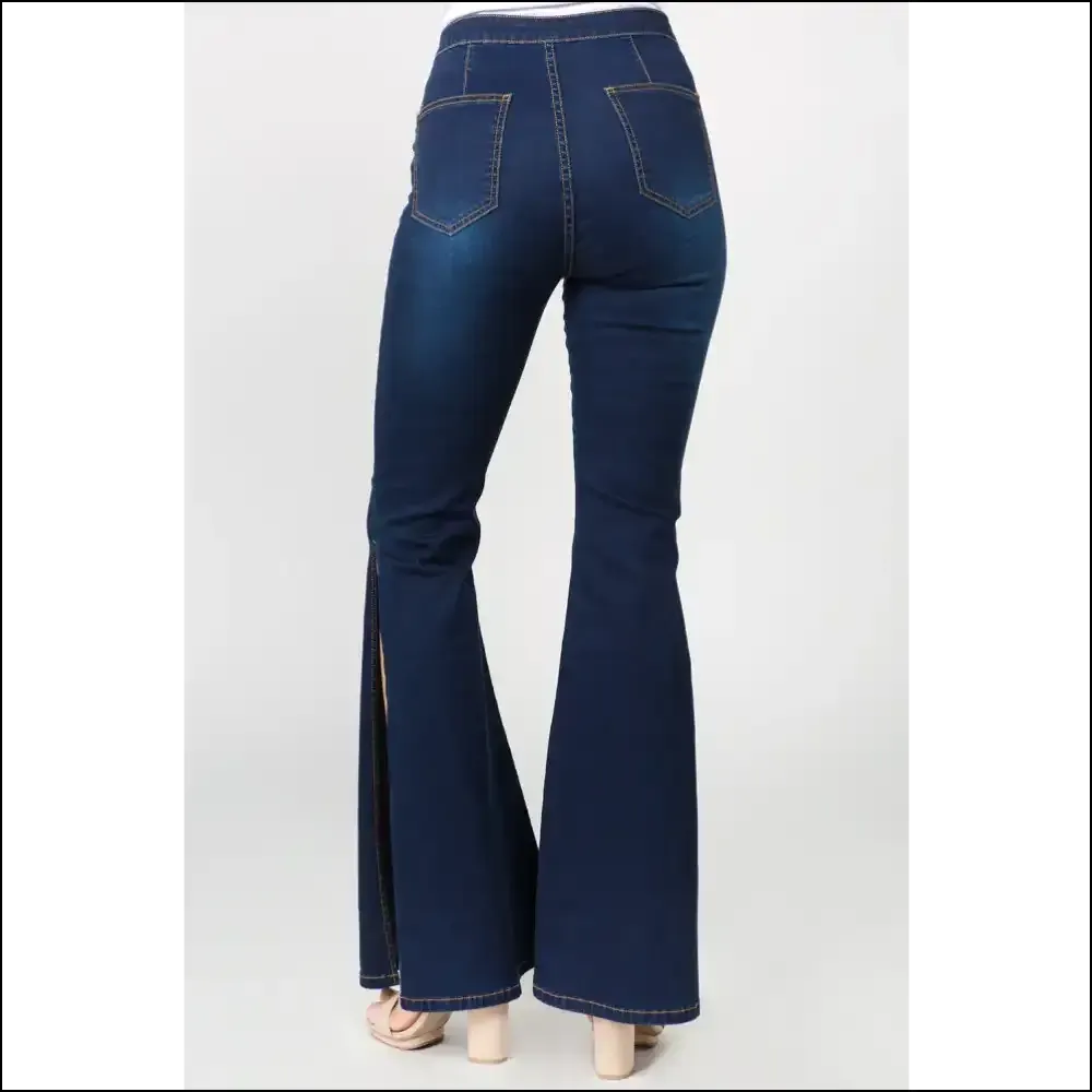 Strut Like you Own the Catwalk in Needful Things Bazi Slit Flare Jeans! 😏👖