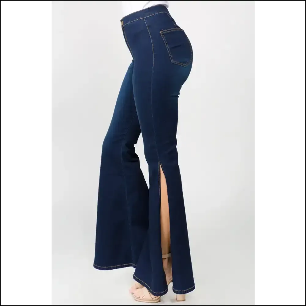 Strut Like you Own the Catwalk in Needful Things Bazi Slit Flare Jeans! 😏👖