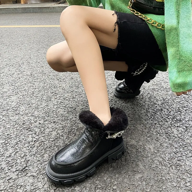 Thick Bottom Fashion Shoes Women Winter Boots