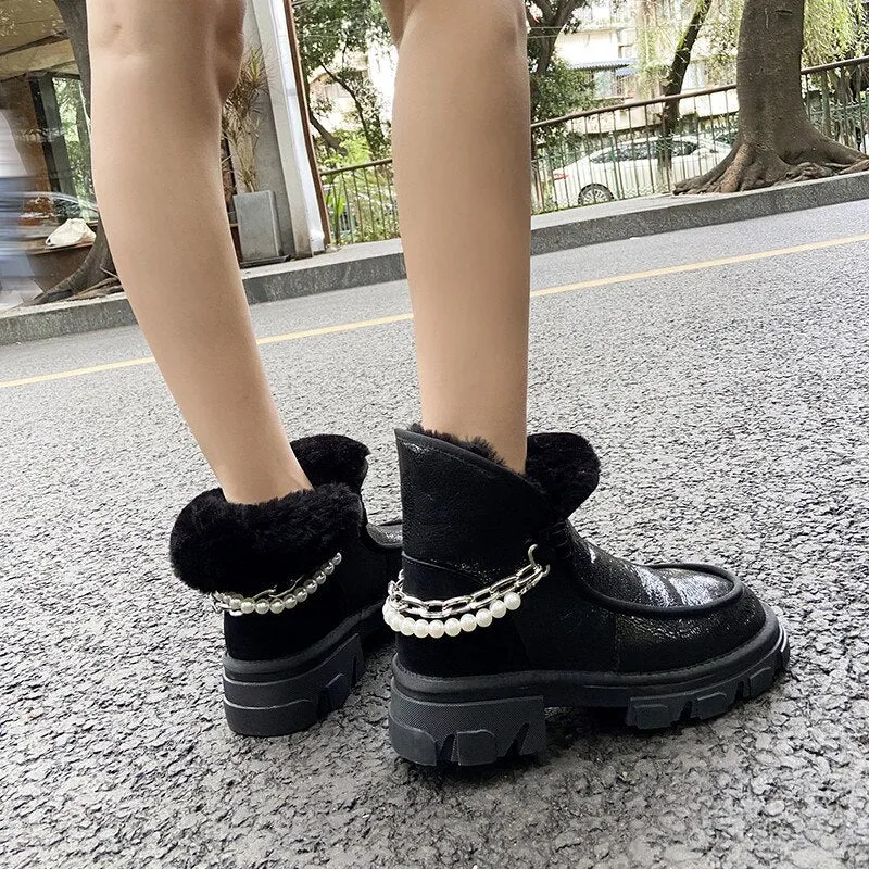 Thick Bottom Fashion Shoes Women Winter Boots