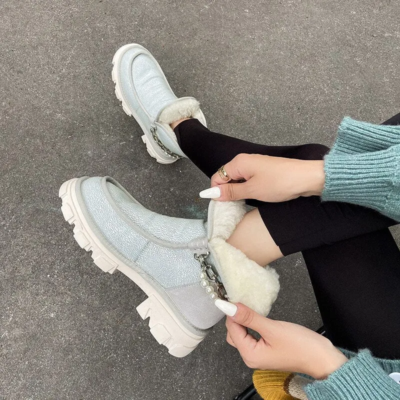 Thick Bottom Fashion Shoes Women Winter Boots