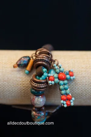 Treska | Beaded Bracelet with FOB