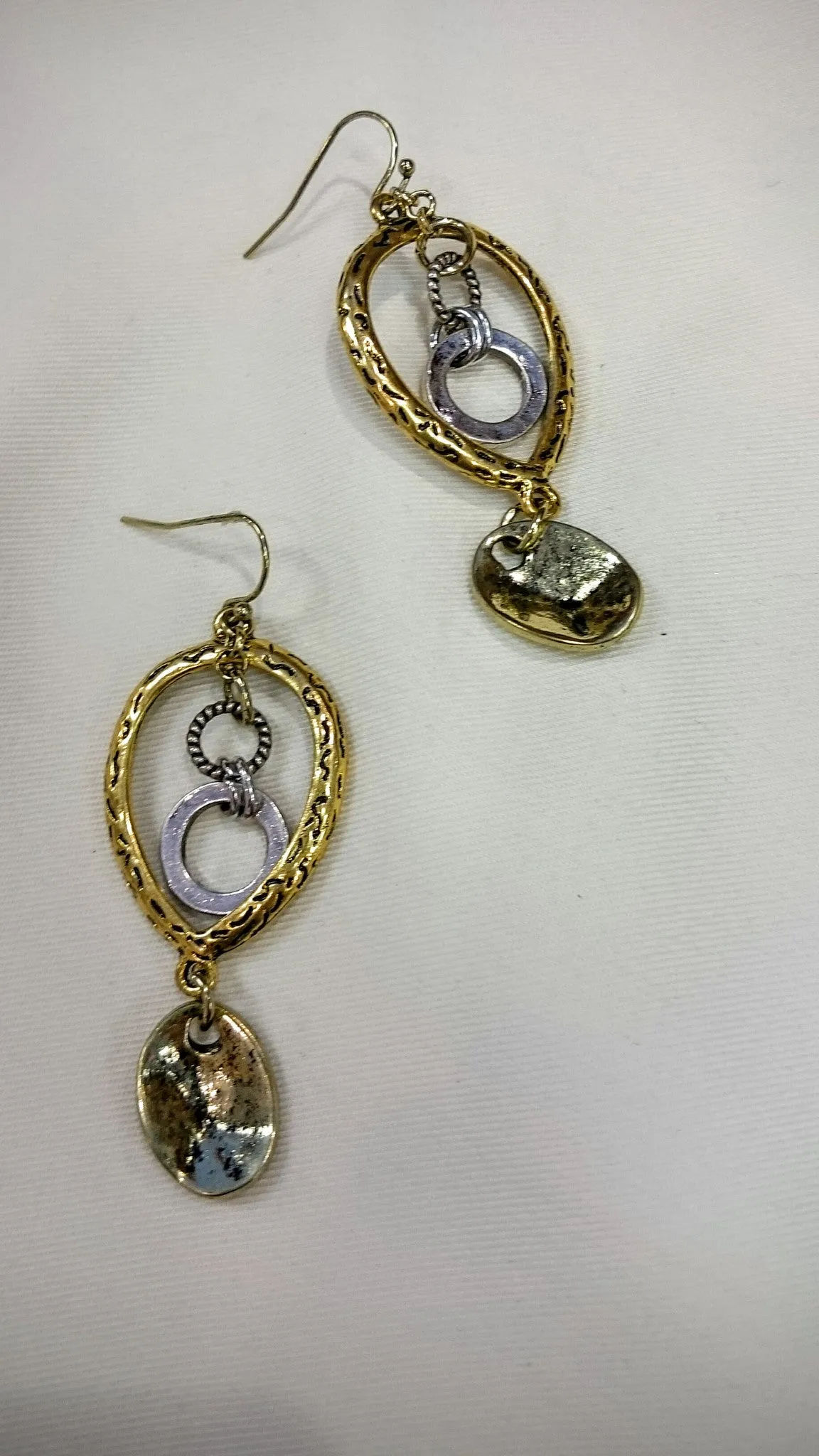 Treska | Teardrop Ring Drop Earrings