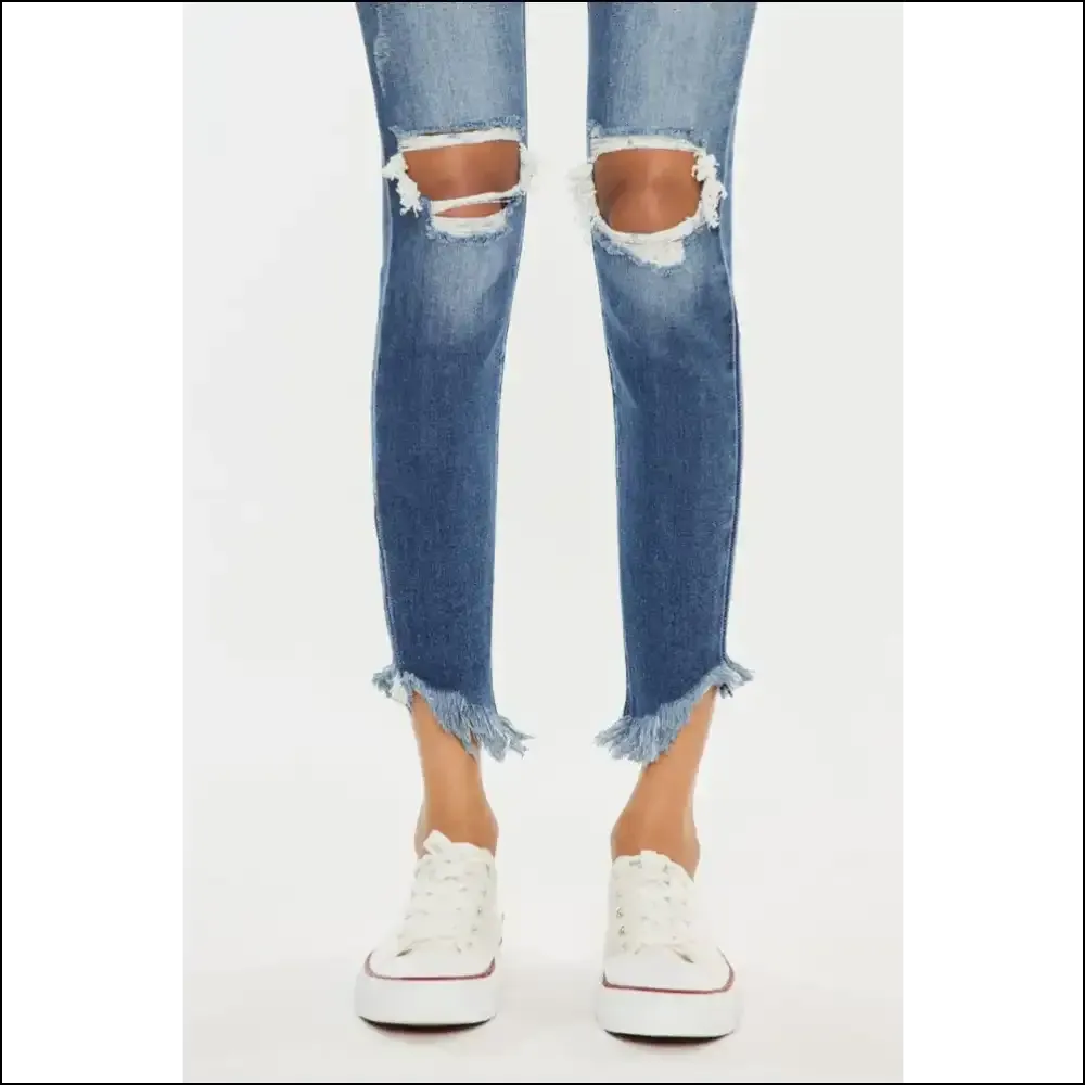 Unleash your Inner Fashionista in Kancan High Waist Distressed Jeans! 😎✨