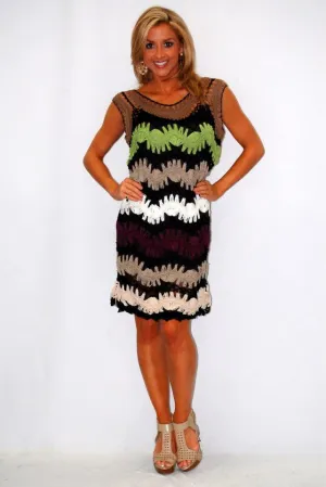 Urban Mango | Crochet Sheer Dress