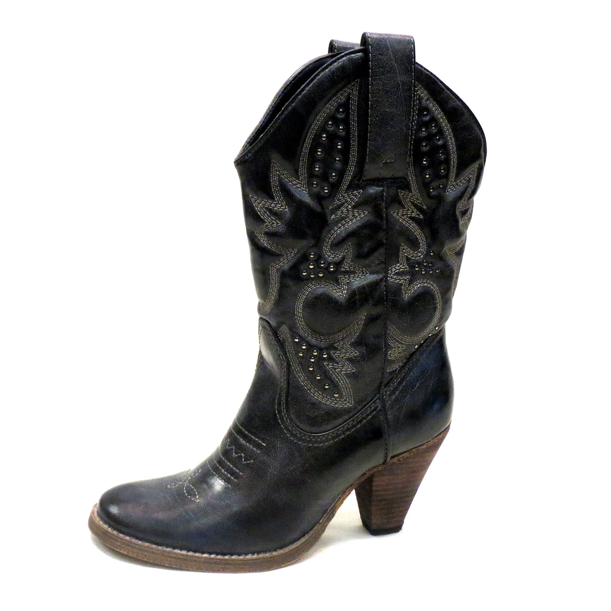 Very Volatile | Denver Cowgirl Boots Black/Grey