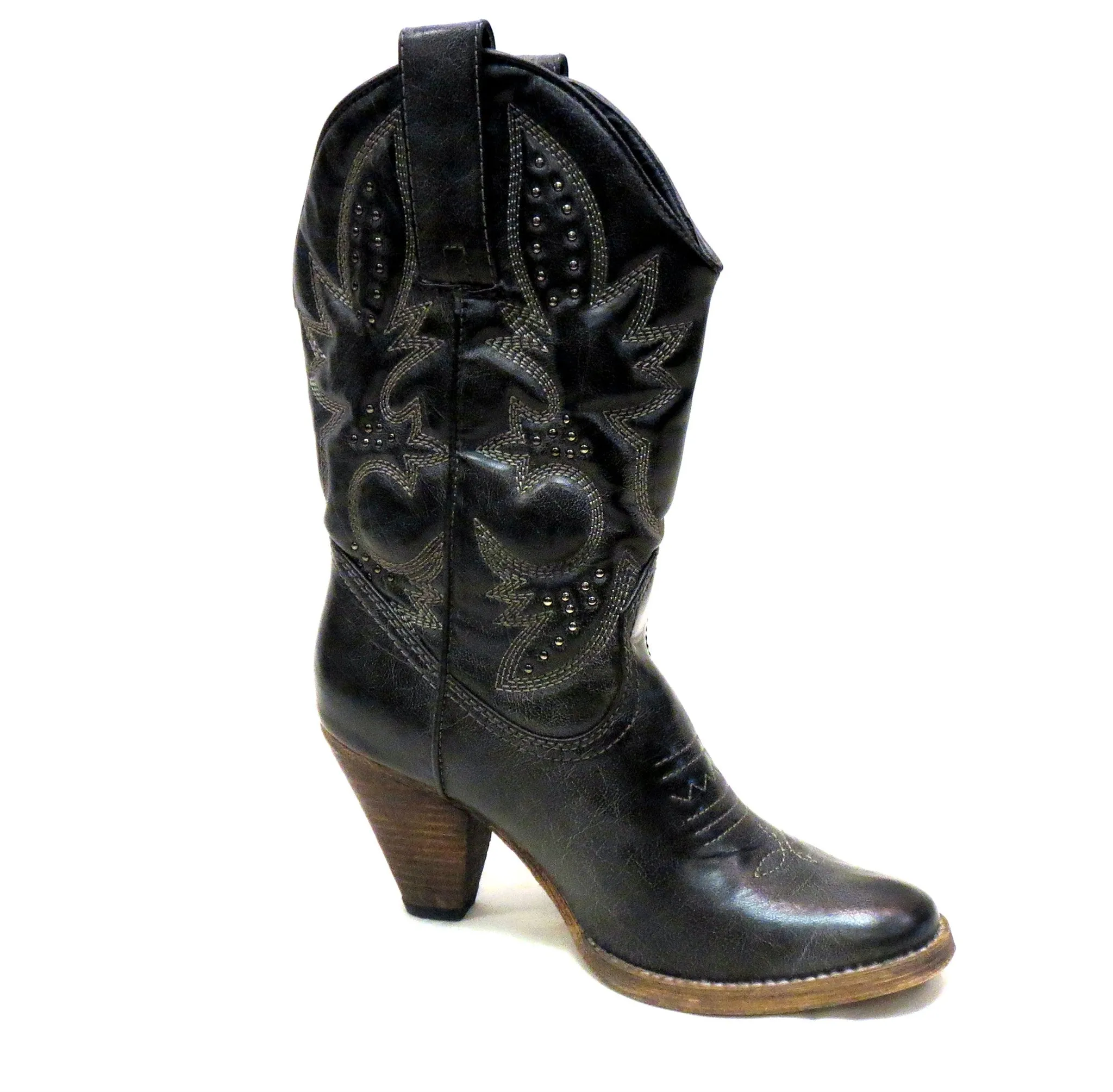 Very Volatile | Denver Cowgirl Boots Black/Grey