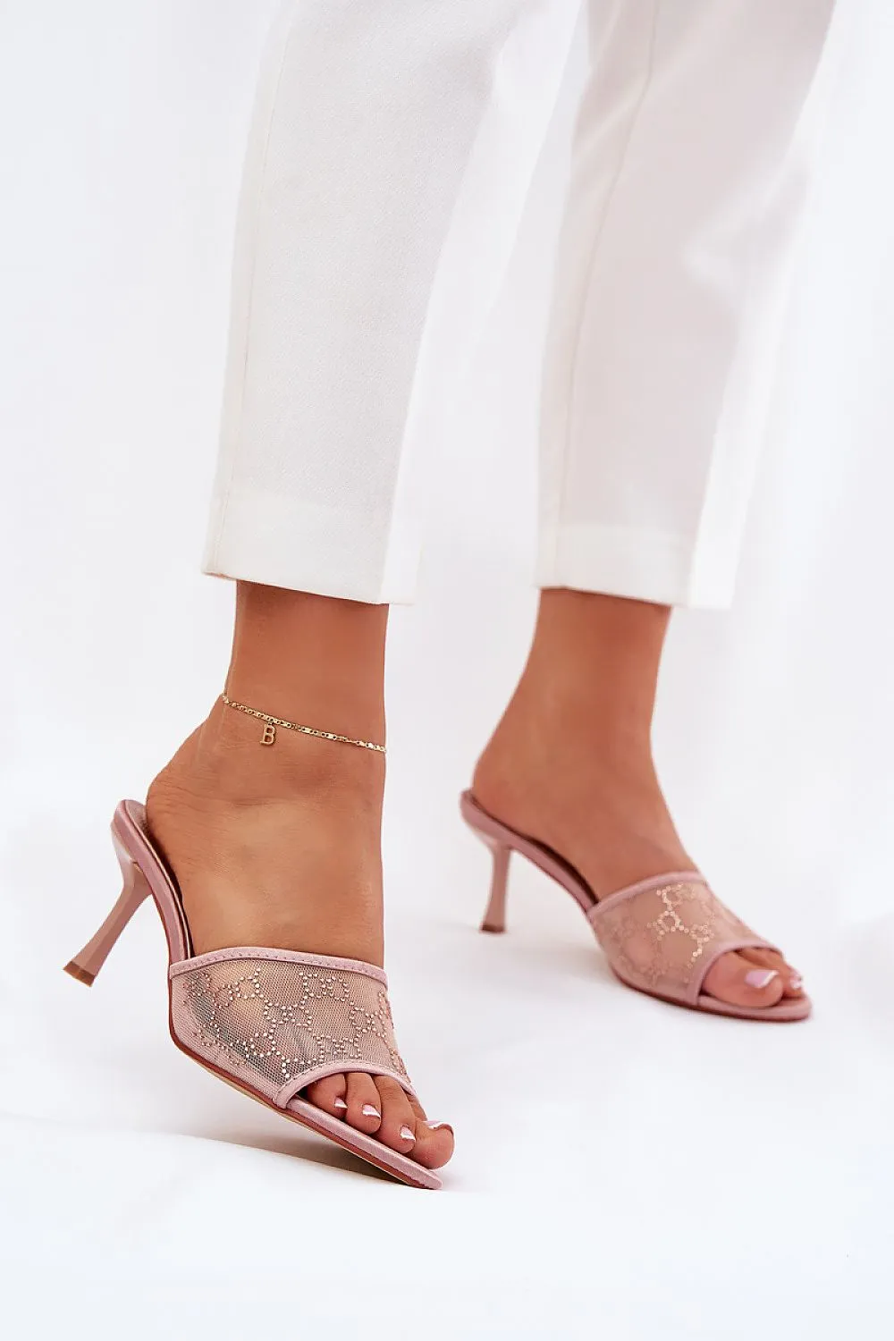 Women's high-heeled mules