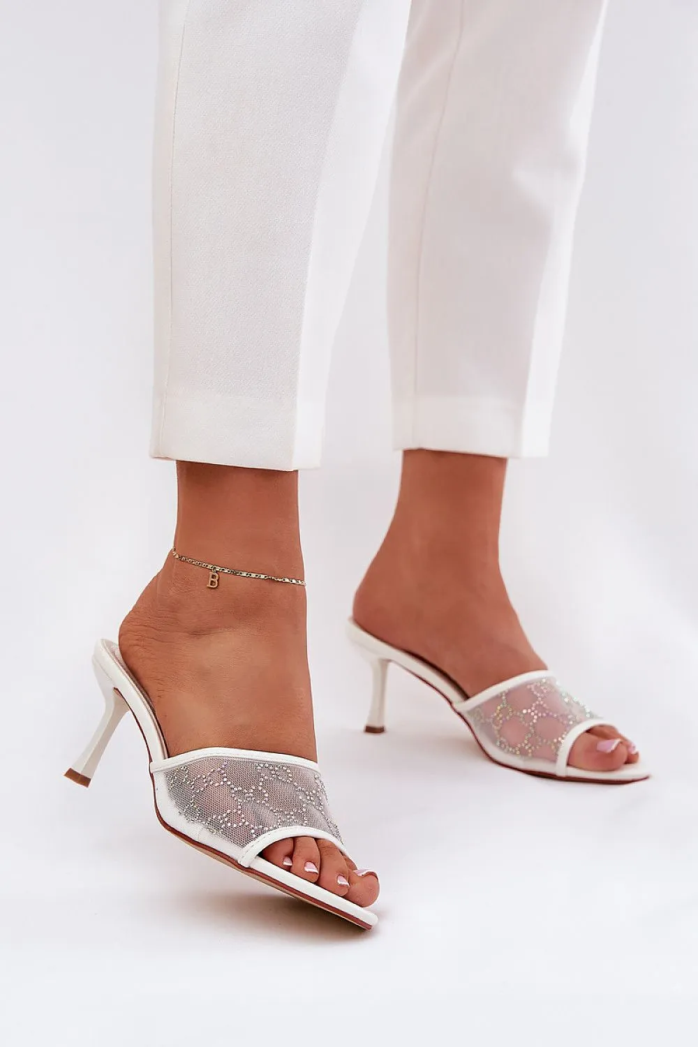 Women's high-heeled mules