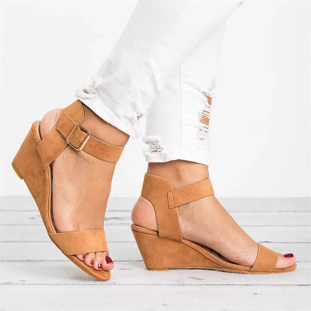 Women's high-heeled wedge sandals