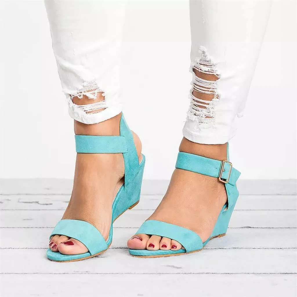 Women's high-heeled wedge sandals