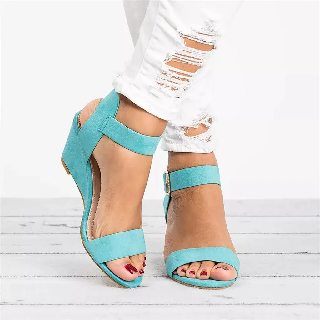Women's high-heeled wedge sandals