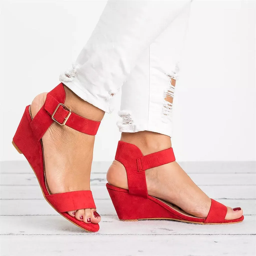 Women's high-heeled wedge sandals
