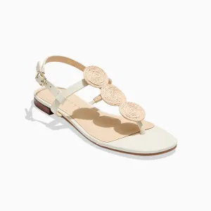 Worth Raffia Flat Sandal