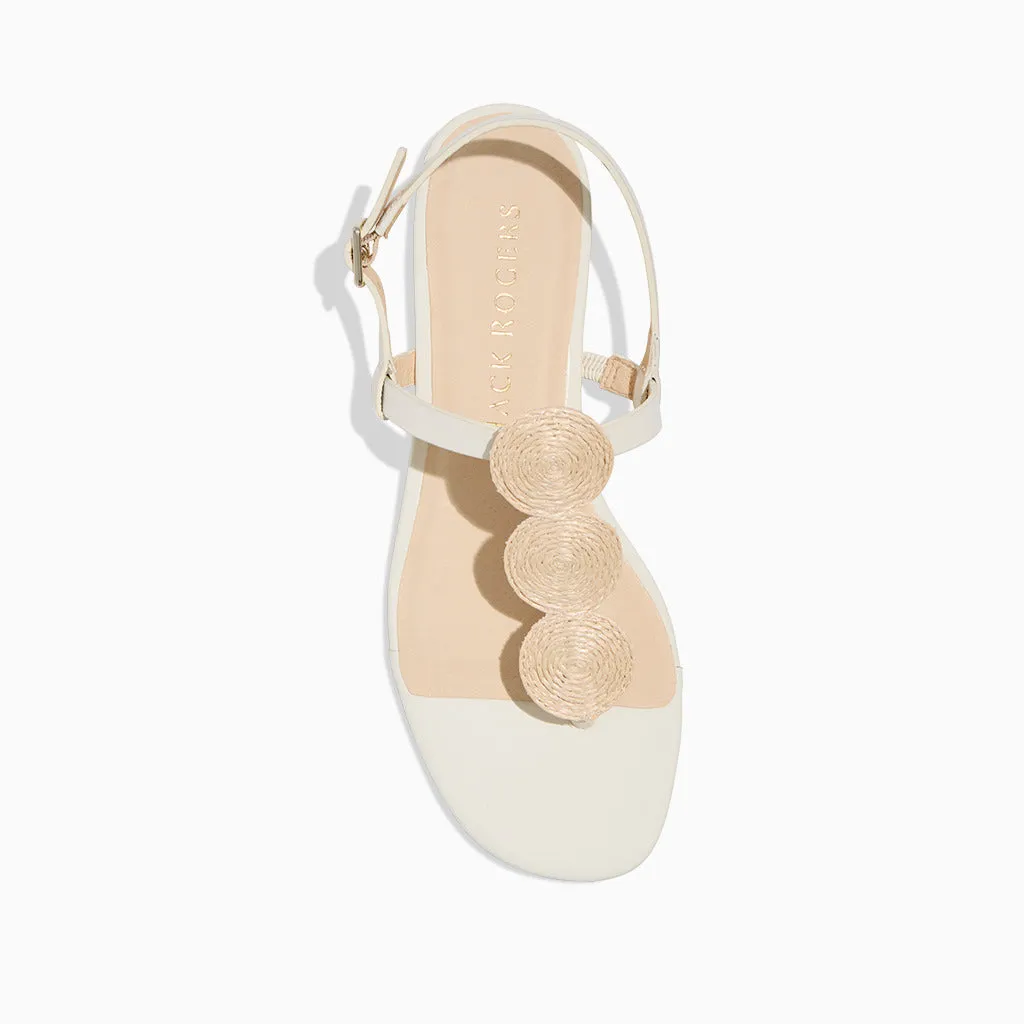 Worth Raffia Flat Sandal