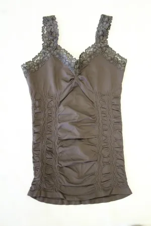 Yahada | Lace Cami Brown