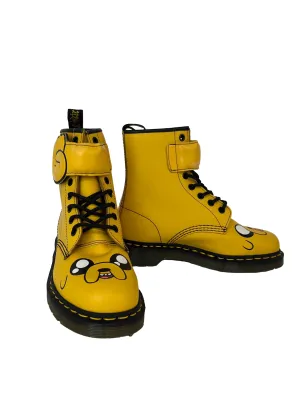 Yellow Adventure Time Laced Up Boots