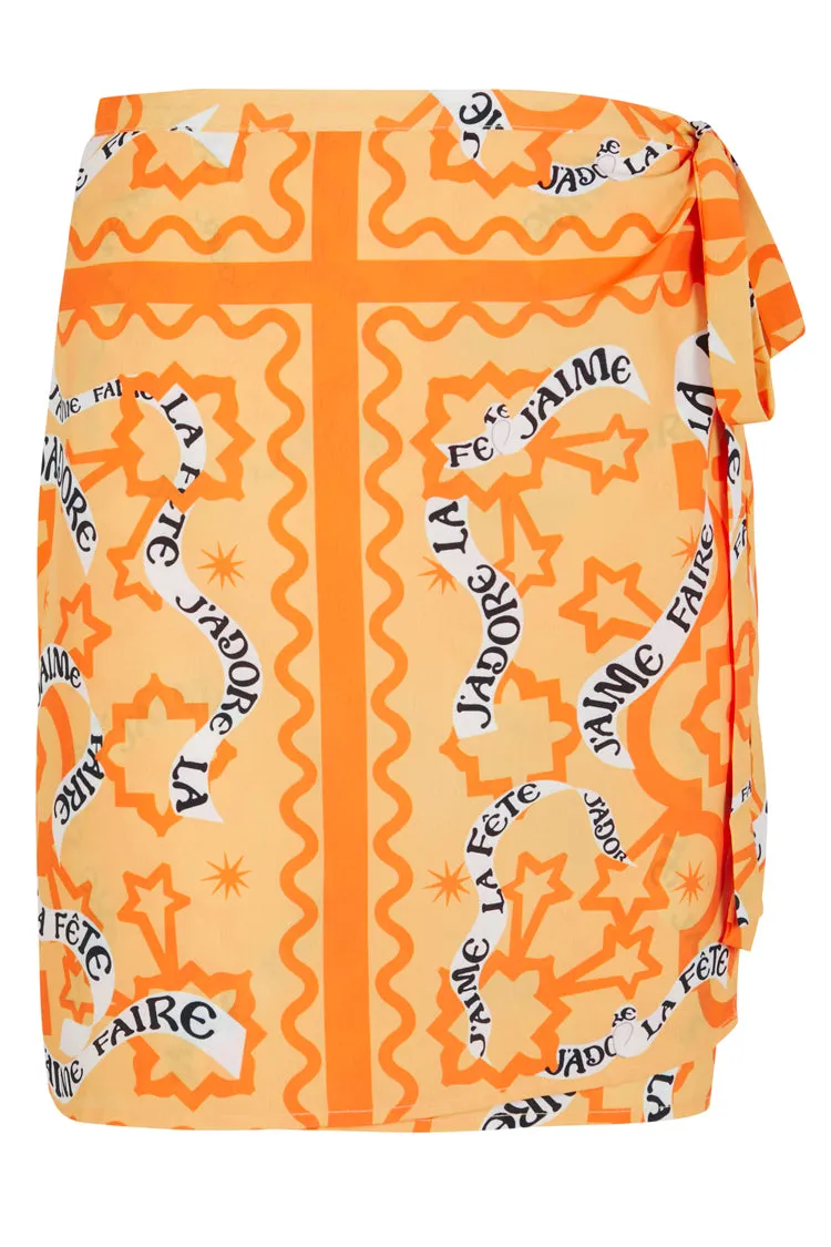 Yellow J'adore Mini Jaspre Skirt